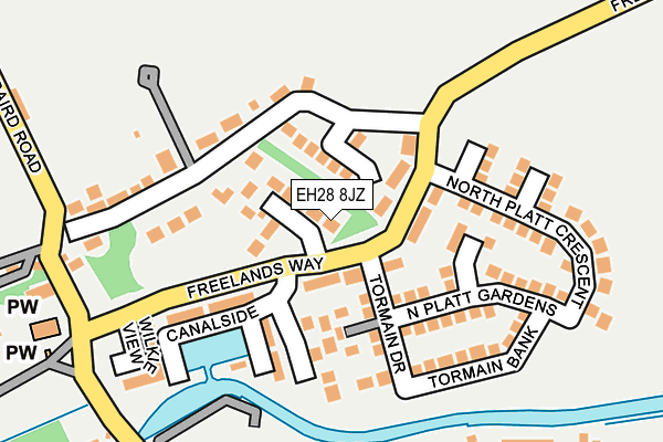 EH28 8JZ map - OS OpenMap – Local (Ordnance Survey)