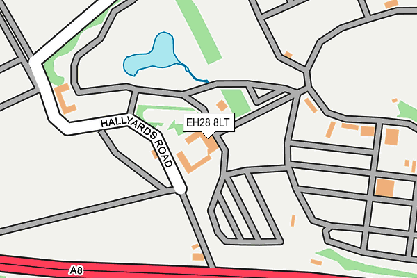 EH28 8LT map - OS OpenMap – Local (Ordnance Survey)