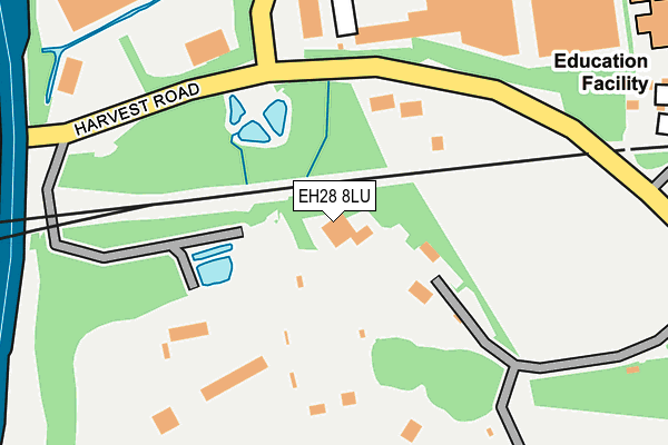 EH28 8LU map - OS OpenMap – Local (Ordnance Survey)