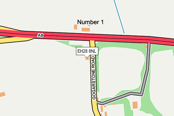 EH28 8NL map - OS OpenMap – Local (Ordnance Survey)