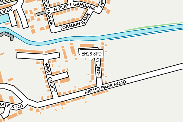 EH28 8PD map - OS OpenMap – Local (Ordnance Survey)