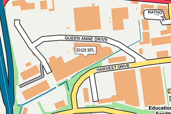 EH28 8PL map - OS OpenMap – Local (Ordnance Survey)