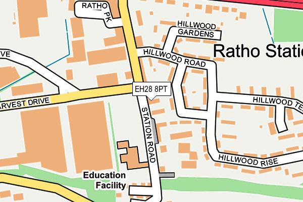 EH28 8PT map - OS OpenMap – Local (Ordnance Survey)