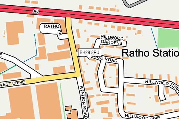 EH28 8PU map - OS OpenMap – Local (Ordnance Survey)