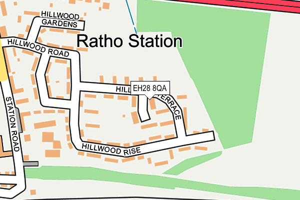 EH28 8QA map - OS OpenMap – Local (Ordnance Survey)