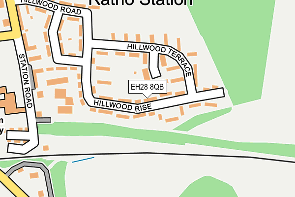 EH28 8QB map - OS OpenMap – Local (Ordnance Survey)