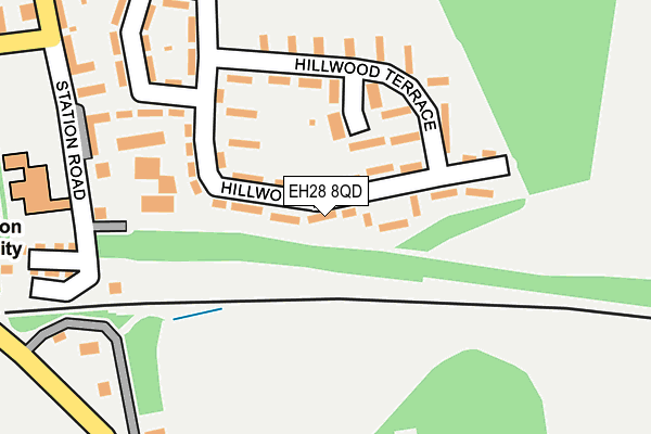 EH28 8QD map - OS OpenMap – Local (Ordnance Survey)