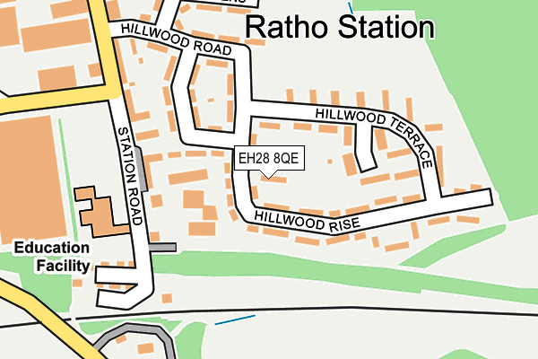 EH28 8QE map - OS OpenMap – Local (Ordnance Survey)