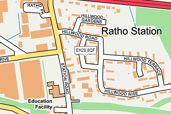 EH28 8QF map - OS OpenMap – Local (Ordnance Survey)