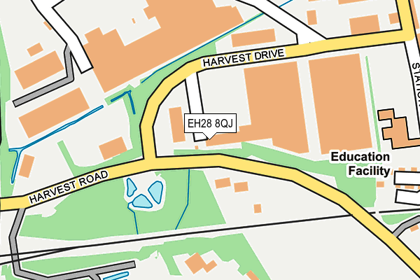 EH28 8QJ map - OS OpenMap – Local (Ordnance Survey)