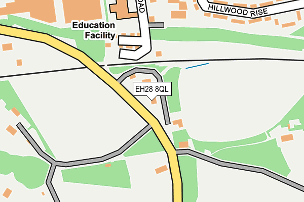 EH28 8QL map - OS OpenMap – Local (Ordnance Survey)