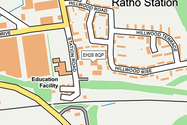 EH28 8QP map - OS OpenMap – Local (Ordnance Survey)