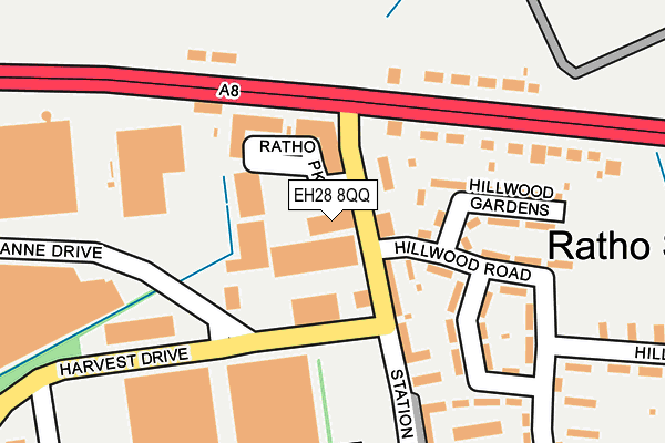 EH28 8QQ map - OS OpenMap – Local (Ordnance Survey)