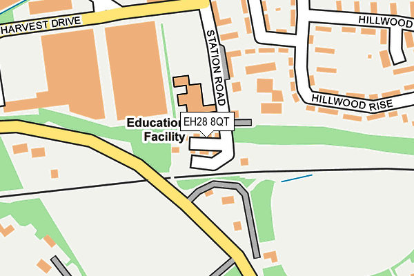 EH28 8QT map - OS OpenMap – Local (Ordnance Survey)