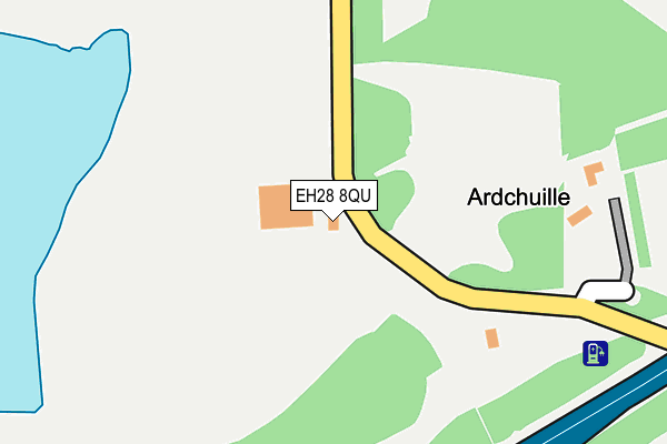EH28 8QU map - OS OpenMap – Local (Ordnance Survey)