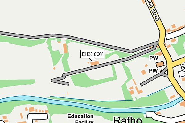 EH28 8QY map - OS OpenMap – Local (Ordnance Survey)