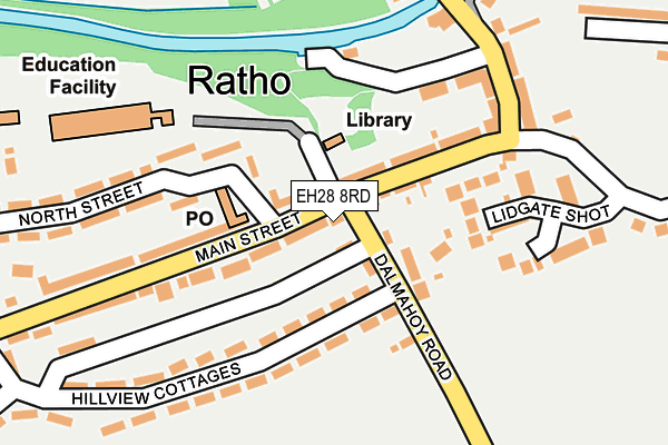 EH28 8RD map - OS OpenMap – Local (Ordnance Survey)