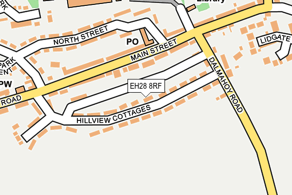 EH28 8RF map - OS OpenMap – Local (Ordnance Survey)