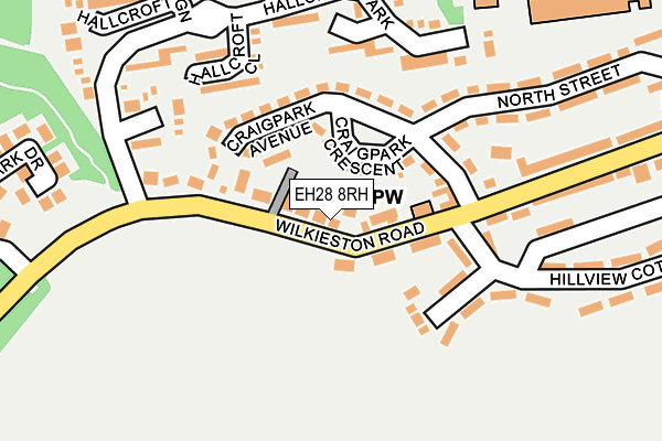 EH28 8RH map - OS OpenMap – Local (Ordnance Survey)