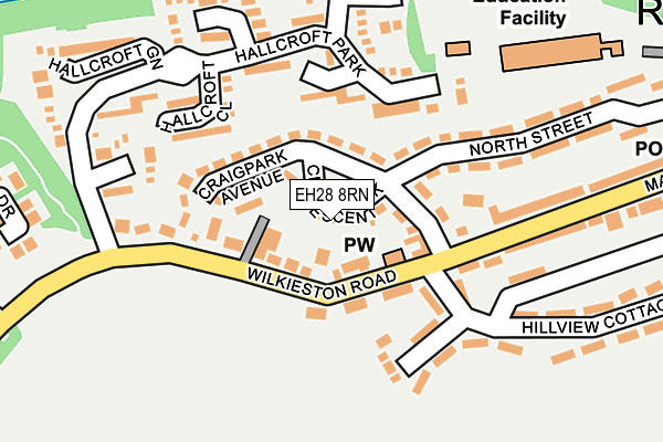 EH28 8RN map - OS OpenMap – Local (Ordnance Survey)