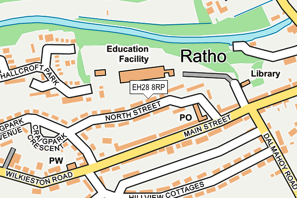 EH28 8RP map - OS OpenMap – Local (Ordnance Survey)