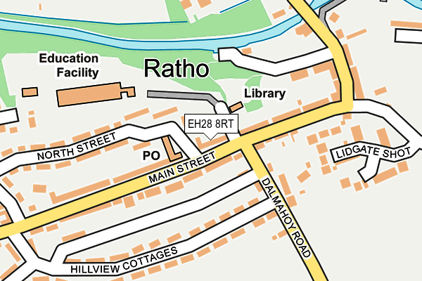 EH28 8RT map - OS OpenMap – Local (Ordnance Survey)