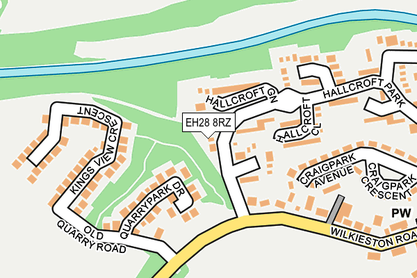 EH28 8RZ map - OS OpenMap – Local (Ordnance Survey)