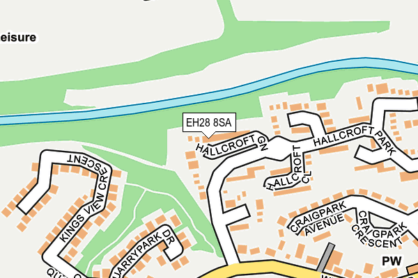 EH28 8SA map - OS OpenMap – Local (Ordnance Survey)