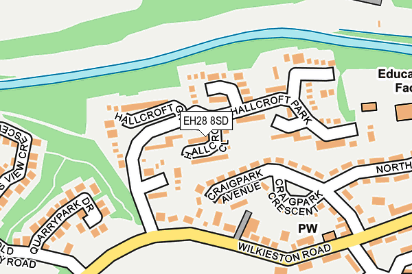EH28 8SD map - OS OpenMap – Local (Ordnance Survey)