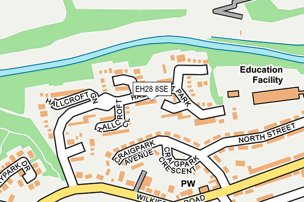 EH28 8SE map - OS OpenMap – Local (Ordnance Survey)