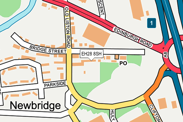 EH28 8SH map - OS OpenMap – Local (Ordnance Survey)