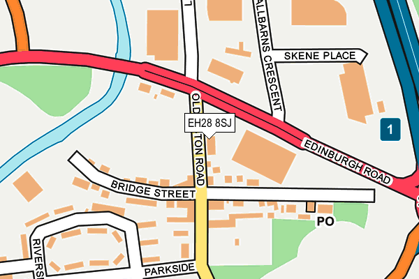 EH28 8SJ map - OS OpenMap – Local (Ordnance Survey)