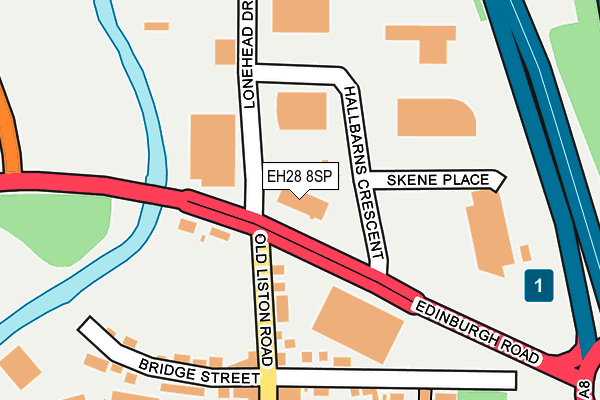 EH28 8SP map - OS OpenMap – Local (Ordnance Survey)