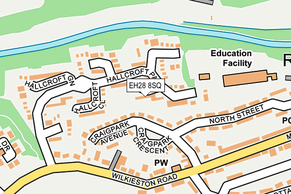 EH28 8SQ map - OS OpenMap – Local (Ordnance Survey)