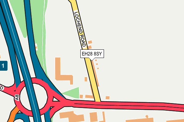 EH28 8SY map - OS OpenMap – Local (Ordnance Survey)