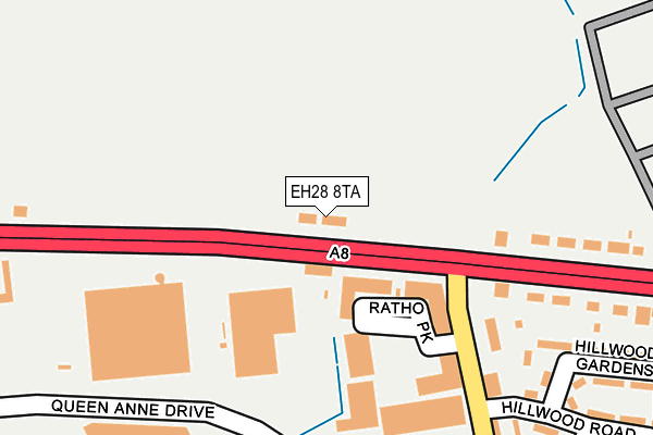 EH28 8TA map - OS OpenMap – Local (Ordnance Survey)