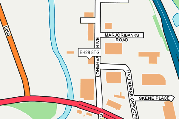 EH28 8TG map - OS OpenMap – Local (Ordnance Survey)