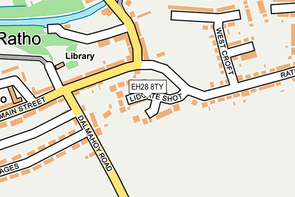 EH28 8TY map - OS OpenMap – Local (Ordnance Survey)