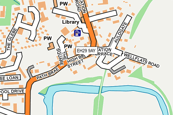 EH29 9AY map - OS OpenMap – Local (Ordnance Survey)