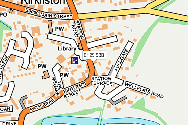 EH29 9BB map - OS OpenMap – Local (Ordnance Survey)