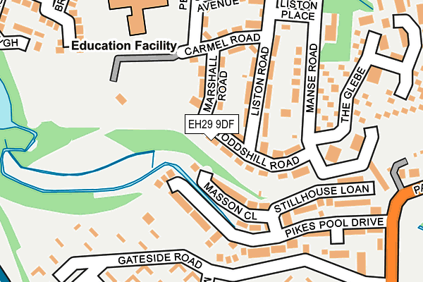 EH29 9DF map - OS OpenMap – Local (Ordnance Survey)