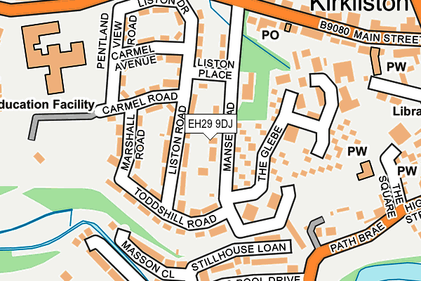 EH29 9DJ map - OS OpenMap – Local (Ordnance Survey)