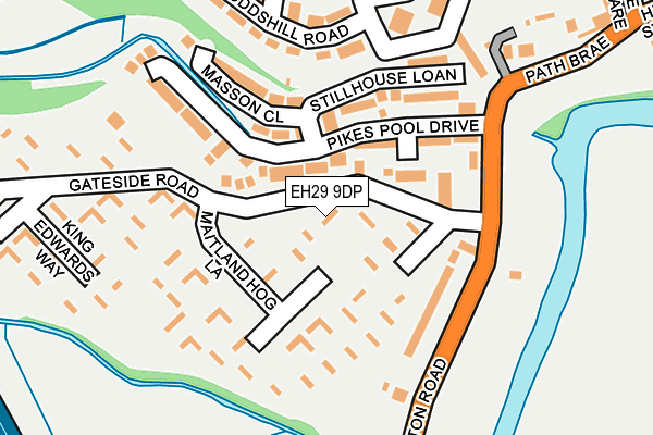 EH29 9DP map - OS OpenMap – Local (Ordnance Survey)