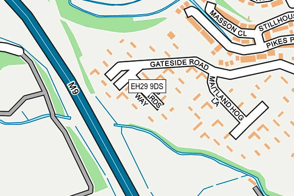 EH29 9DS map - OS OpenMap – Local (Ordnance Survey)