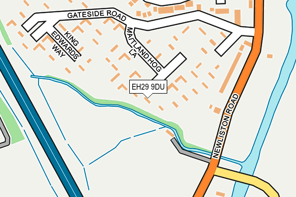 EH29 9DU map - OS OpenMap – Local (Ordnance Survey)