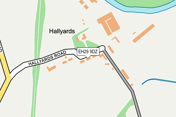 EH29 9DZ map - OS OpenMap – Local (Ordnance Survey)