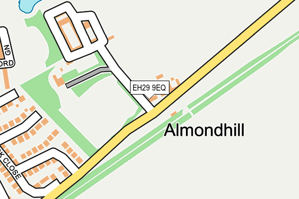 EH29 9EQ map - OS OpenMap – Local (Ordnance Survey)