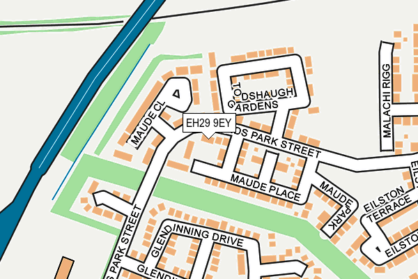 EH29 9EY map - OS OpenMap – Local (Ordnance Survey)