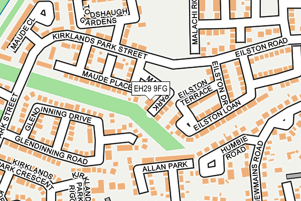 EH29 9FG map - OS OpenMap – Local (Ordnance Survey)