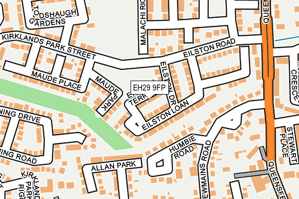 EH29 9FP map - OS OpenMap – Local (Ordnance Survey)